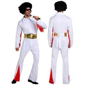 Disco King Rock n Roll singer Adults Halloween Costume Fancy Dress up - M Halloween