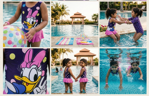 Disney Donald Duck Girls Swimwear - Comfy Fit | The Mom Store - 3 - 4Y Girls Swimwear