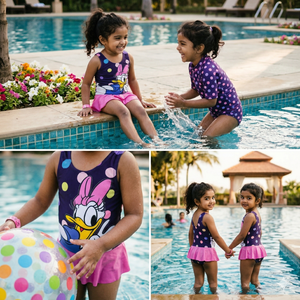 Disney Donald Duck Girls Swimwear - Comfy Fit | The Mom Store - 3 - 4Y Girls Swimwear