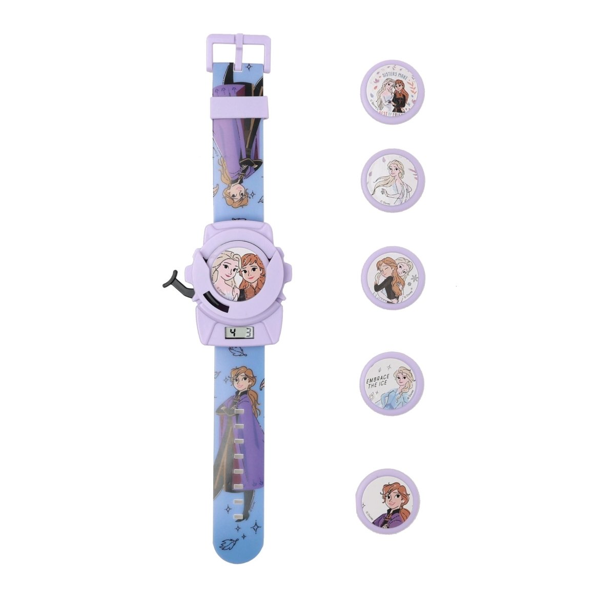 Disney Frozen Disc Shooter Digital Watch- Blue - TRHA22127