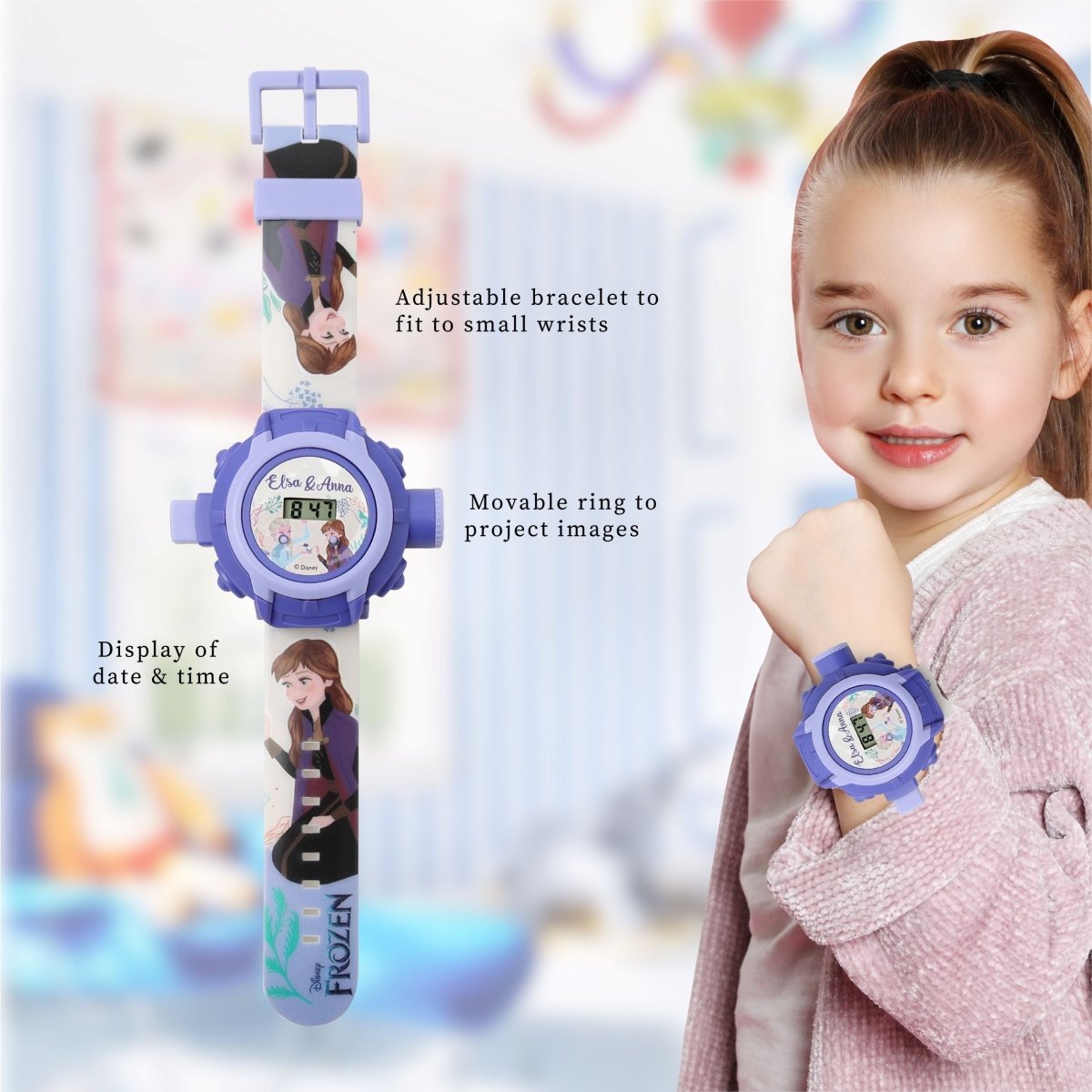 Disney Frozen Projector Watch- Blue - TRHA21128
