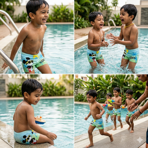 Disney Mickey Boys Swim Trunks | The Mom Store - 3 - 4Y Boys Swimwear