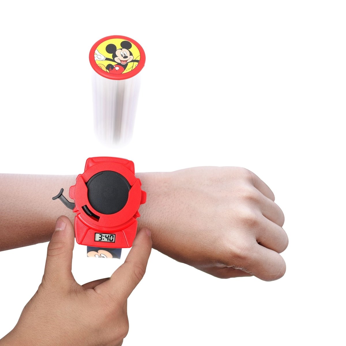 Disney Mickey Disc Shooter Digital Watch- Blue - TRHA22124