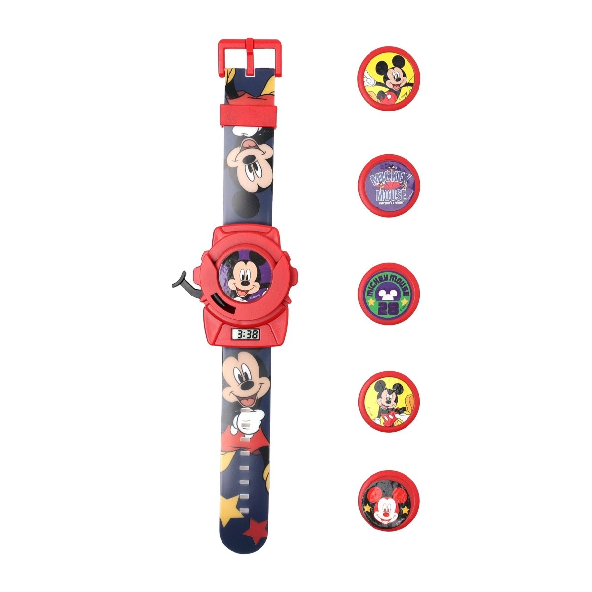Disney Mickey Disc Shooter Digital Watch- Blue - TRHA22124