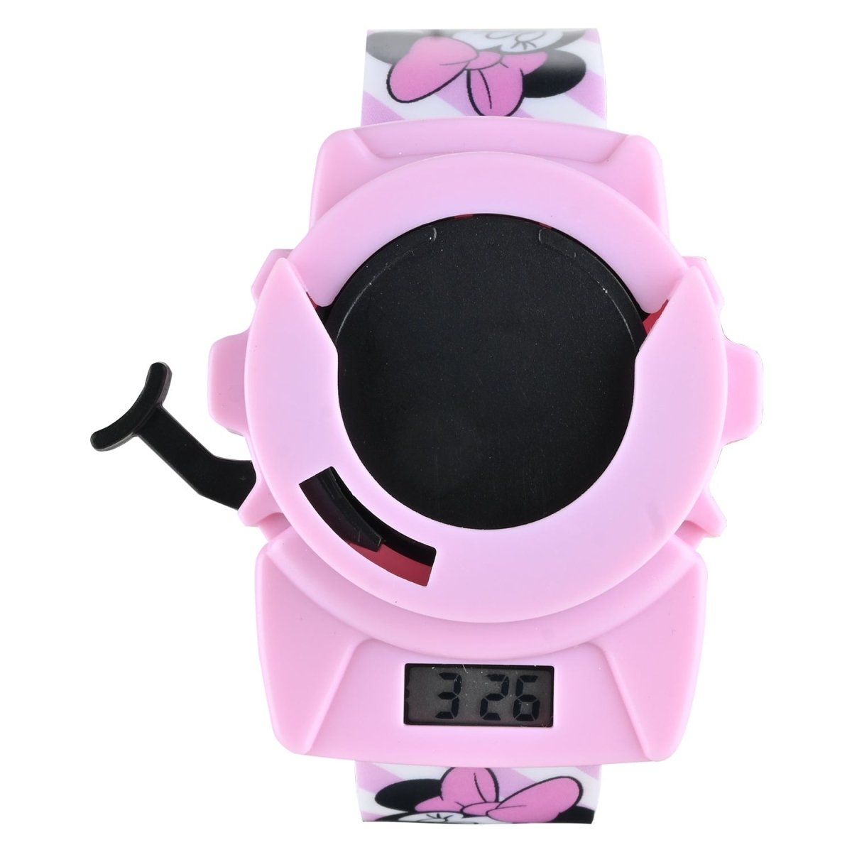Disney Minnie Disc Shooter Digital Watch- Pink - TRHA22125