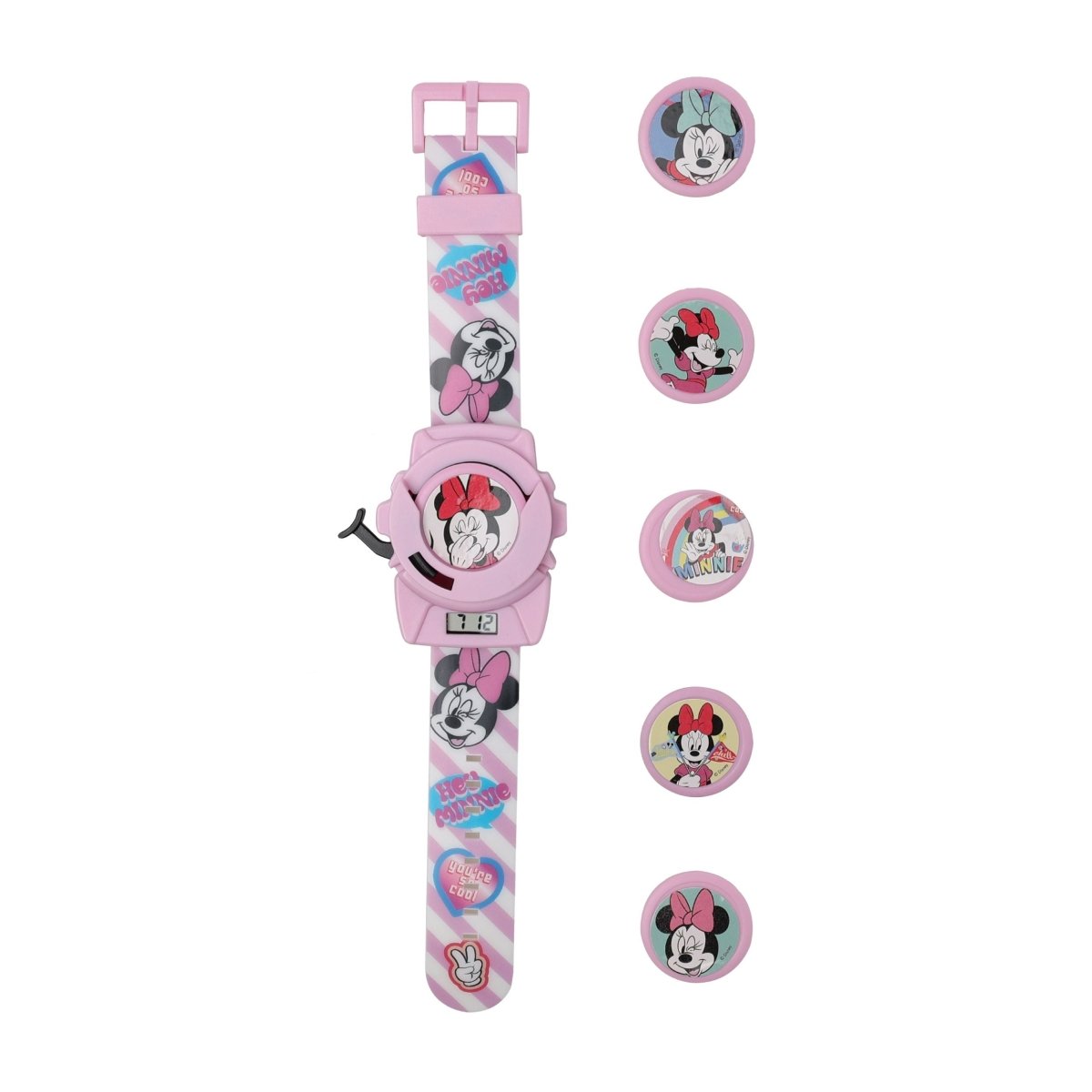 Disney Minnie Disc Shooter Digital Watch- Pink - TRHA22125