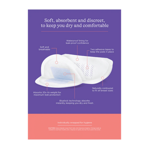 Disposable Nursing Pads 24 Pieces Breast Pads | The Mom Store - Breastfeeding Accessories