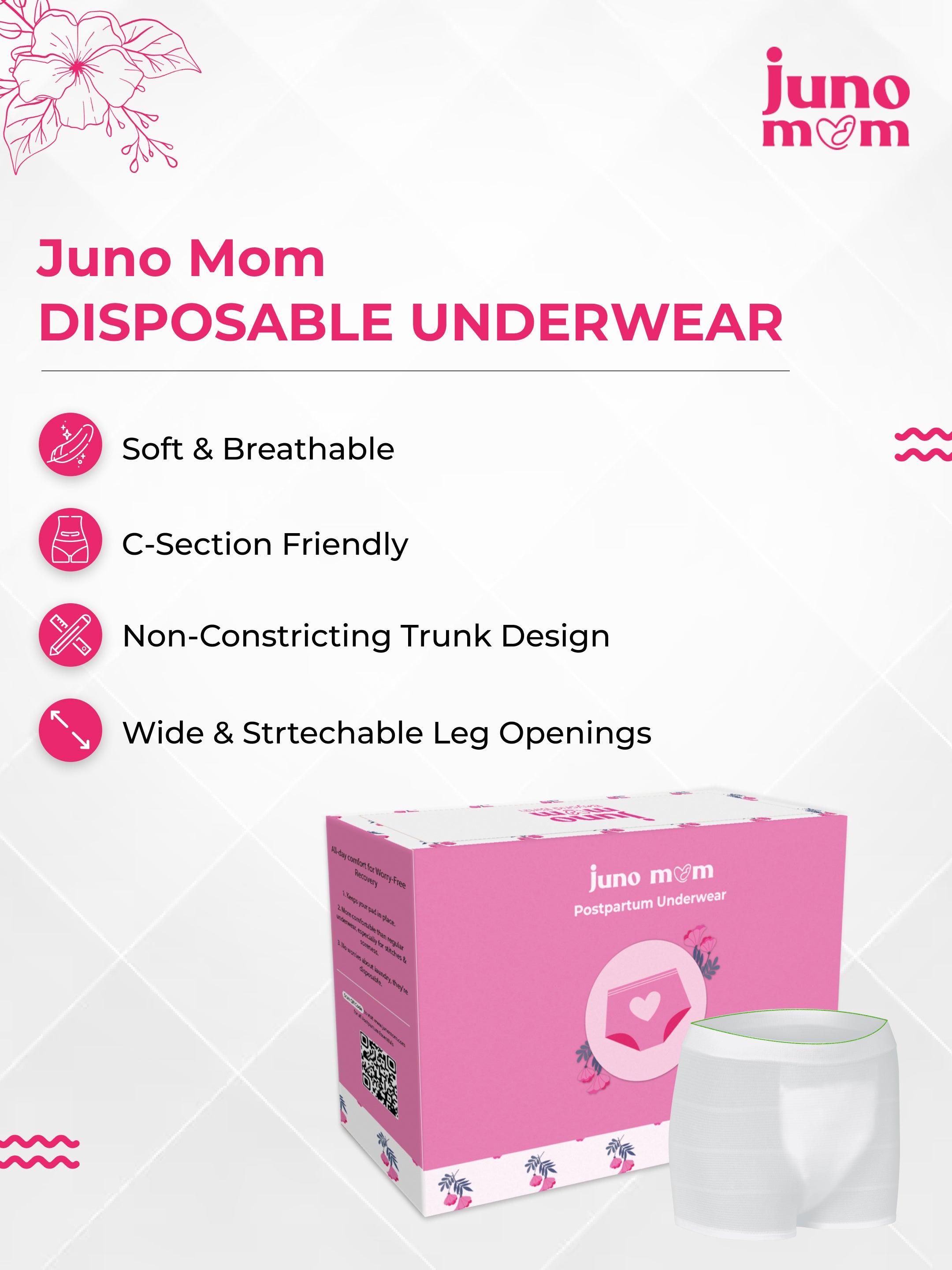 Juno Mom Postpartum Care Kit | Postnatal Kit - 19 Items Pack