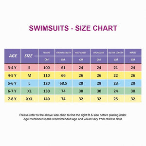 Dive Navy Blue Duck Printed, Half Sleeves, Knee Length Kids Swimwear in Upf 50+ Fabric with Swim Cap & Free Washbag - 3 - 4 Years Swim