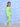 DJ Neon Zipper Jacket & Neon Green Sweatpants Combo