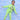 DJ Neon Zipper Jacket & Neon Green Sweatpants Combo