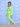 DJ Neon Zipper Jacket & Neon Green Sweatpants Combo