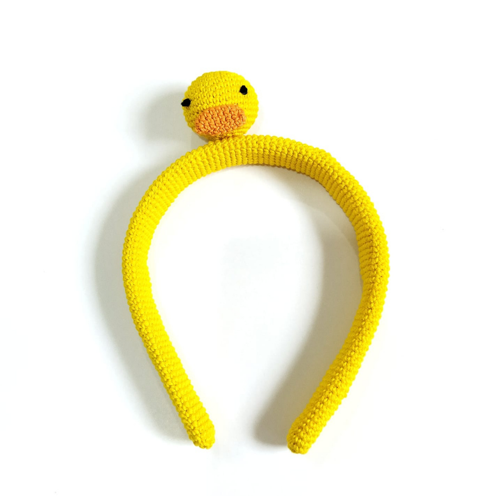 Happy Threads | Quack-tastic Kids Hair Accessories: Handmade Crochet Duck Set