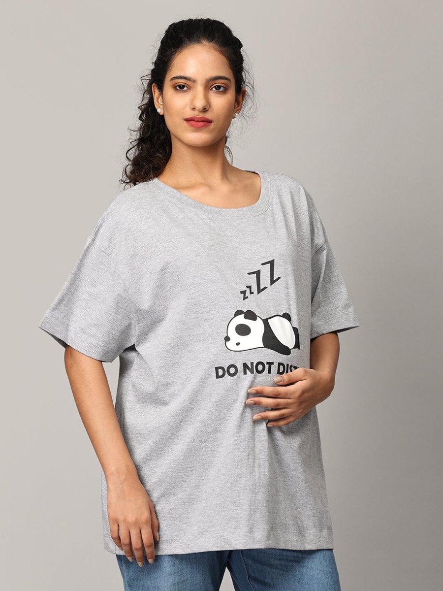 Do not Disturb Oversized Mumma T shirt - MAT-SC-DNDIO-S