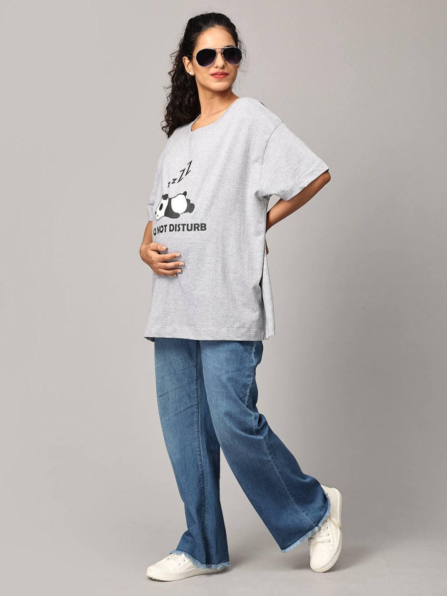 Do not Disturb Oversized Mumma T shirt - MAT-SC-DNDIO-S