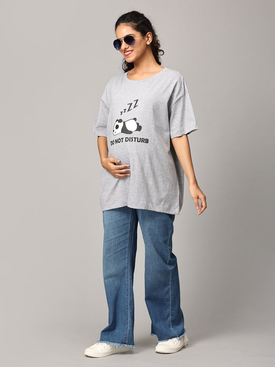 Do not Disturb Oversized Mumma T shirt - MAT-SC-DNDIO-S
