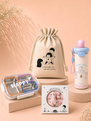 Doggy Water Bottle & Lunch Box Rakhi Combo - Rakhi Combo