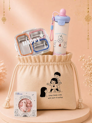 Doggy Water Bottle & Lunch Box Rakhi Combo - Rakhi Combo