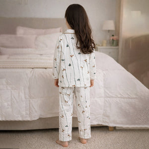 Doggy & Xmas Tree,Soft Fleece Winter Nightsuit for Kids - 4 - 5 Years Nightsuits