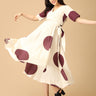 Dot Wine - ing Maternity and Nursing Wrap Dress - DRS - SK - DTWN - S