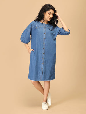 S Downtown Utility Women's Chambray Dress - Women's Dress