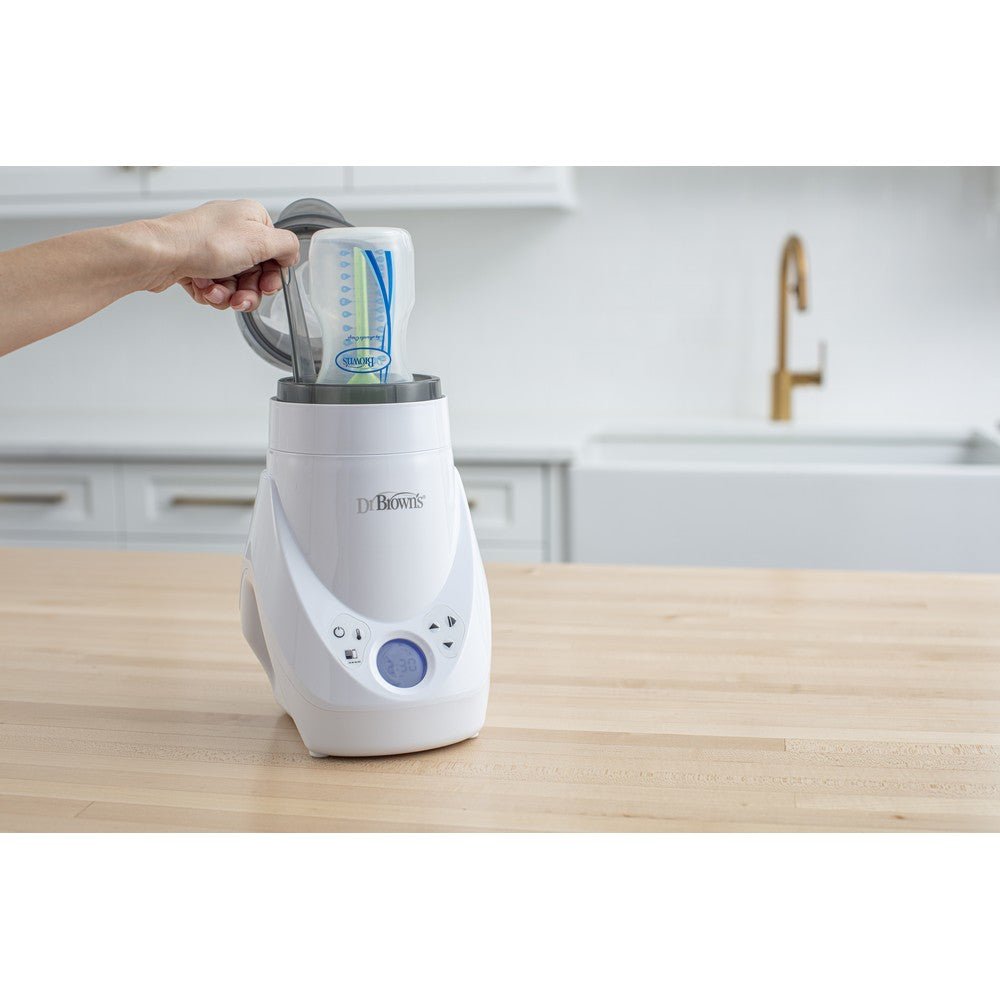 Dr. Brown'S Deluxe Bottle Warmer And Sterilizer, E/F Plug / 220 - 240V Grey & White Birth to 36M - DBAC148 - INTL