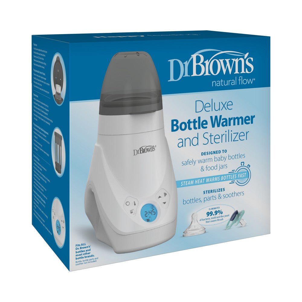 Dr. Brown'S Deluxe Bottle Warmer And Sterilizer, E/F Plug / 220 - 240V Grey & White Birth to 36M - DBAC148 - INTL