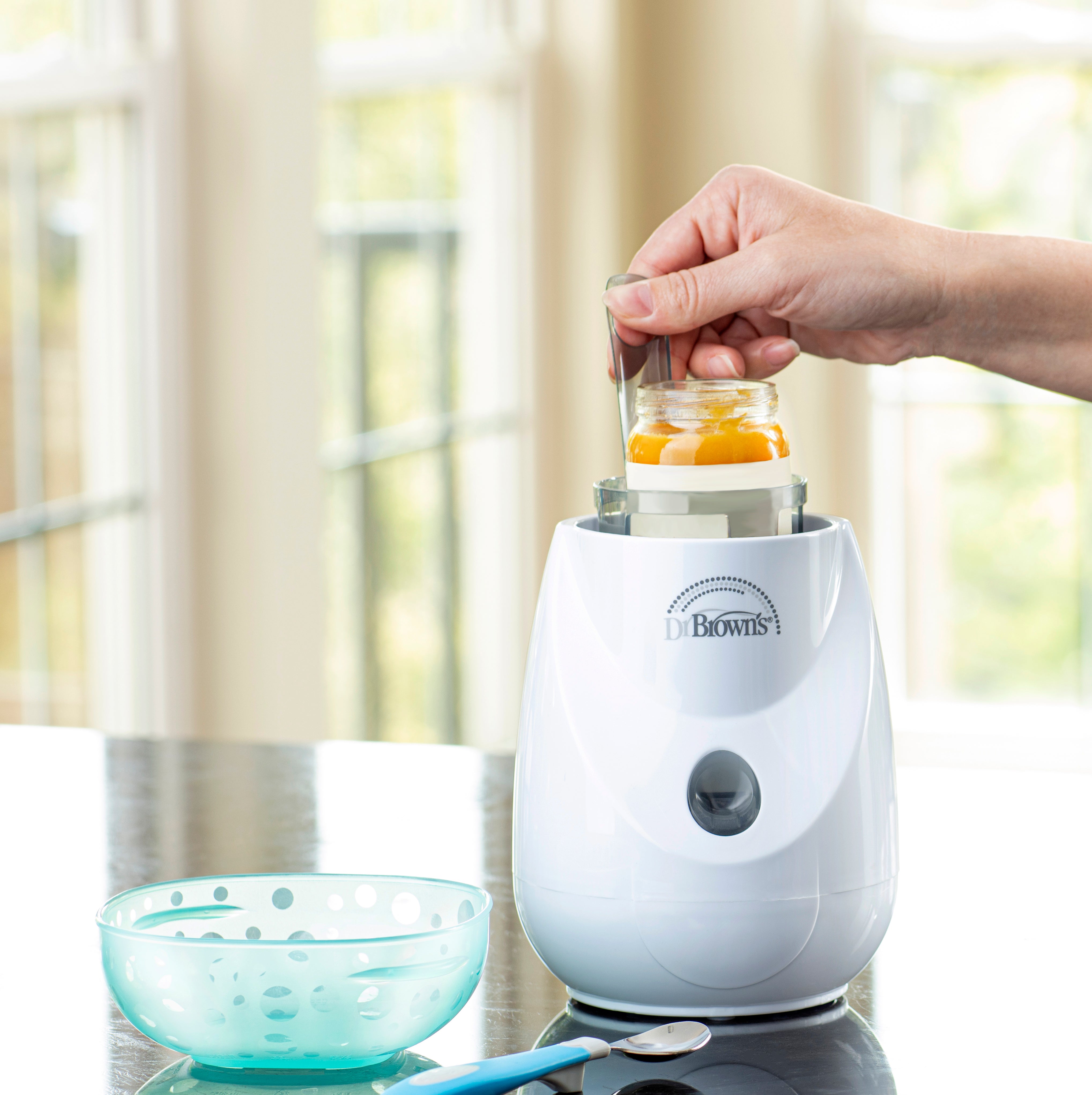 Dr. Brown'S Insta - Feed Bottle Warmer & Sterilizer, E/F Plug, 220 - 240V Grey & White Birth to 36M - DBAC185 - INTL