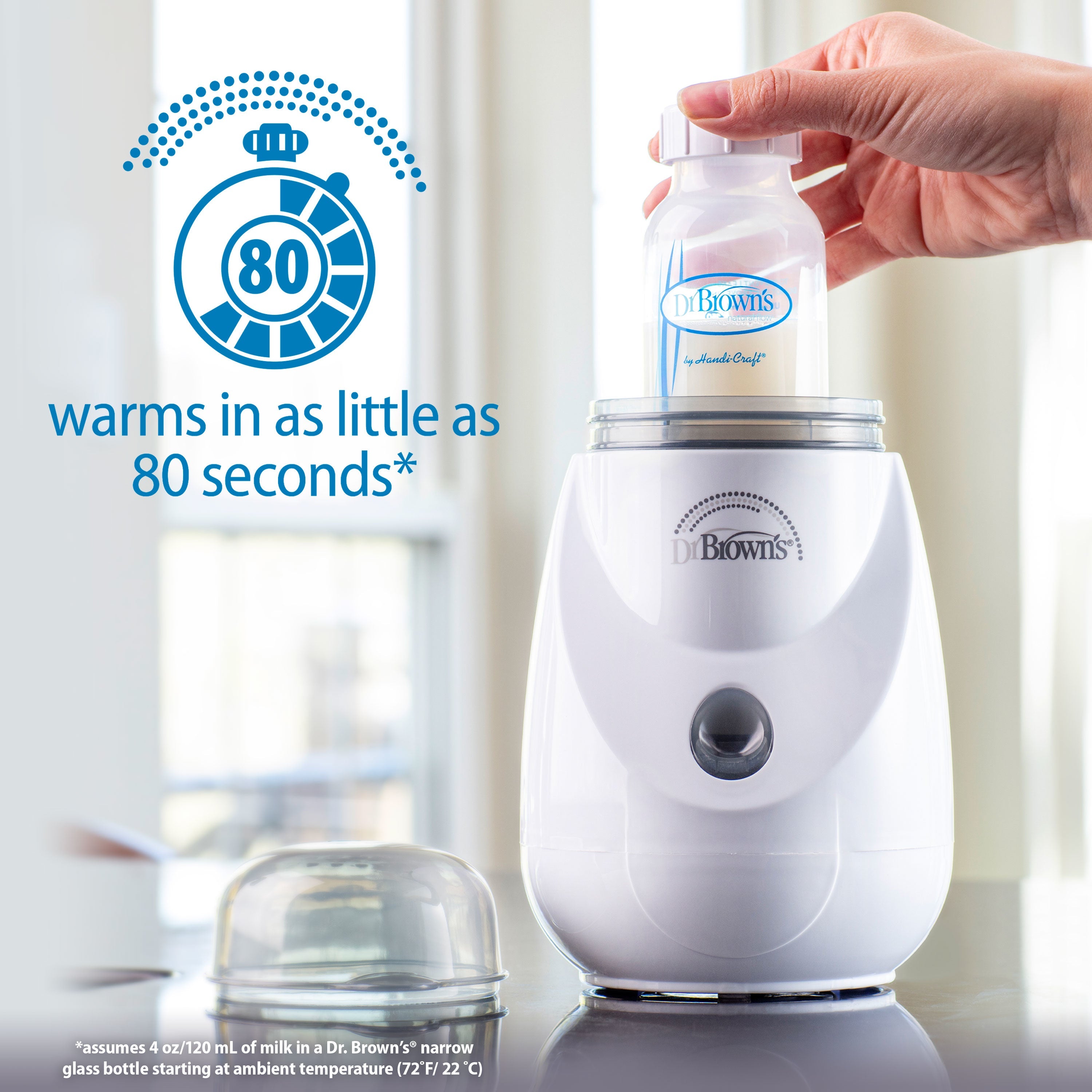 Dr. Brown'S Insta - Feed Bottle Warmer & Sterilizer, E/F Plug, 220 - 240V Grey & White Birth to 36M - DBAC185 - INTL