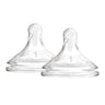 Dr. Brown'S Level 1 Wide - Neck Silicone Nipple Transparent Birth to 3M - DBWN1201 - GBX