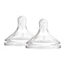 Dr. Brown'S Level 3 Wide - Neck Silicone Nipple Transparent 6M to 9M - DBWN3201 - GBX