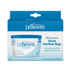 Dr. Brown's Microwave Steam Sterilizer Bags 5-Pack | The Mom Store - Sterilizers and Bottle Warmer