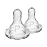 Dr. Brown's Preemie Flow Silicone Narrow Nipple, 2 - Pack Transparent Birth+ to 3M - DB292 - GBX2