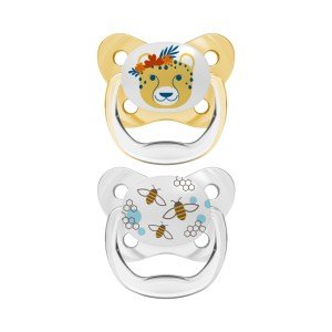Dr. Brown'S Prevent Butterfly Soother - Stage 2, Yellow, 2 - Pack Yellow 6M to 12M - DBPV22302 - GBX