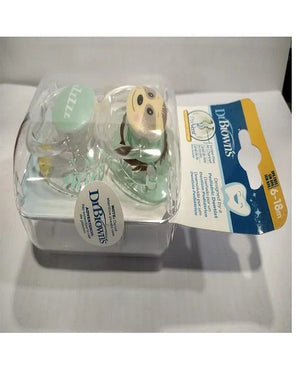 Dr. Brown's Prevent Printed Shield Soother Pacifier Pack of 2 0-6M - Stage2 Pacifiers, Teethers & Rattles