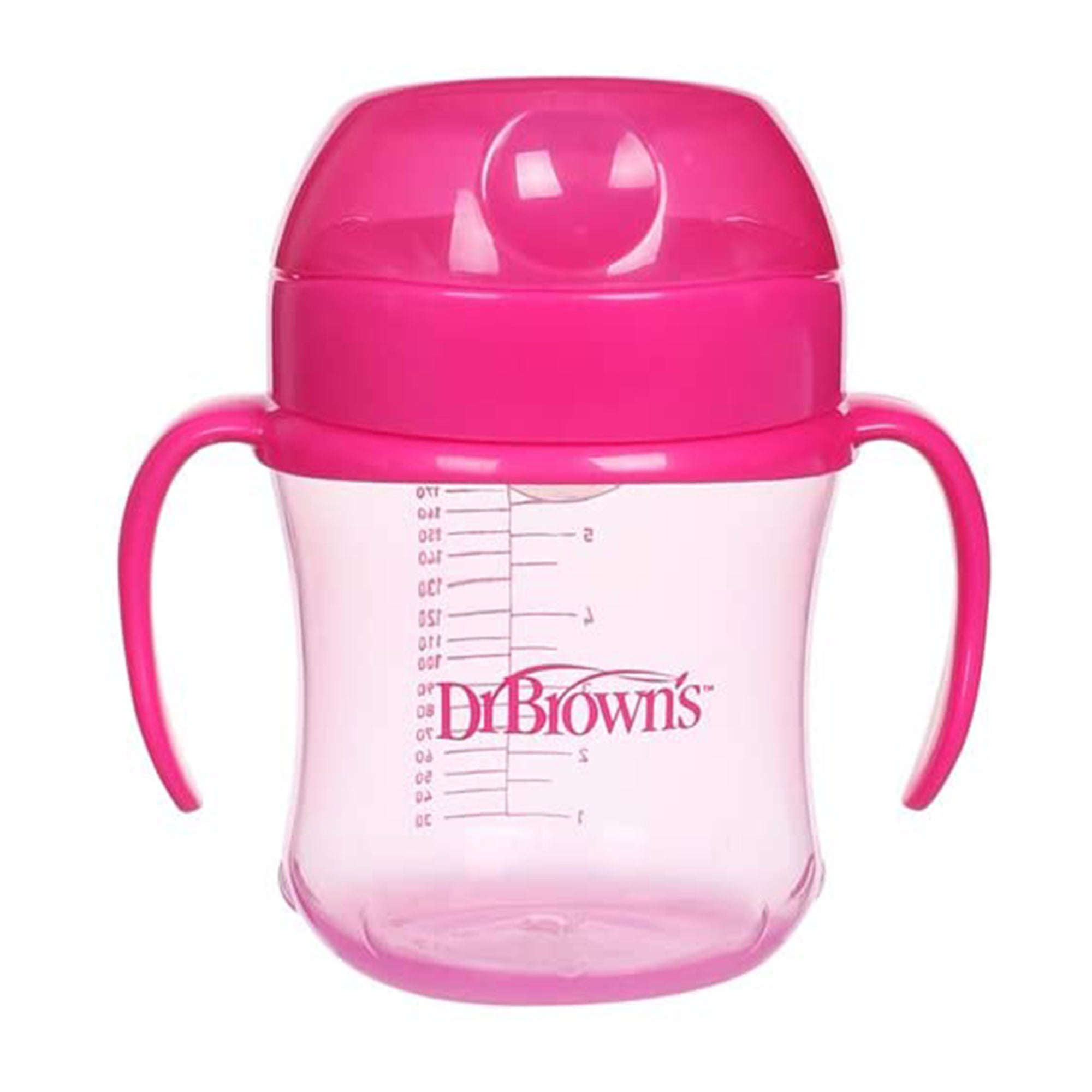 Dr. Brown's Soft - Spout Transition Cup W/ Handles Assorted color Pink, Blue, Green 6M to 24M - DBTC61001 - INTL