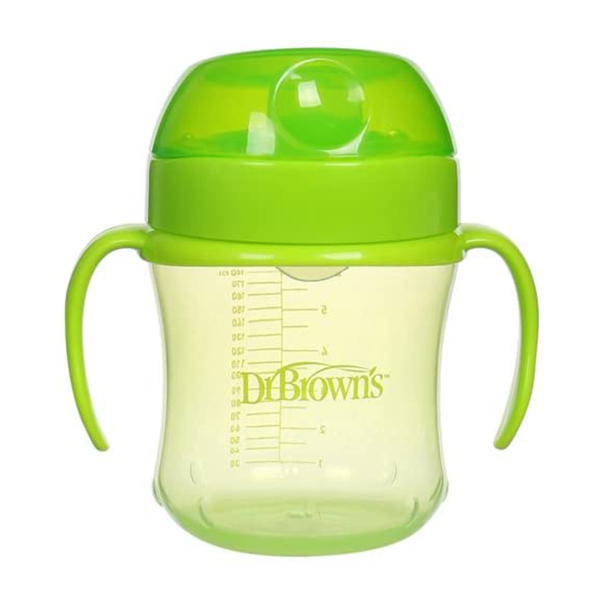 Dr. Brown's Soft - Spout Transition Cup W/ Handles Assorted color Pink, Blue, Green 6M to 24M - DBTC61001 - INTL