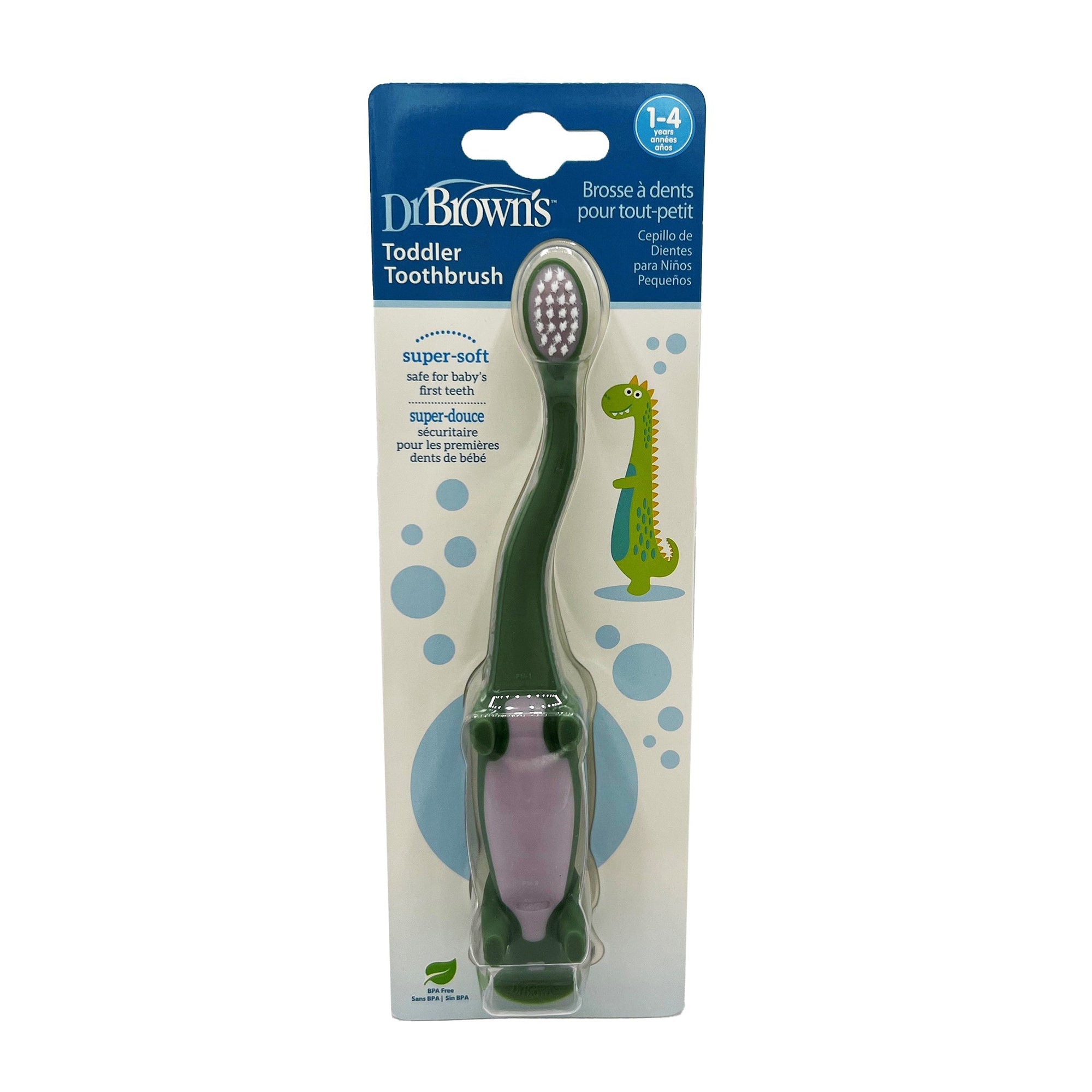 Dr. Brown'S Toddler Toothbrush Dinosaur 1Y to 4Y - DBHG088