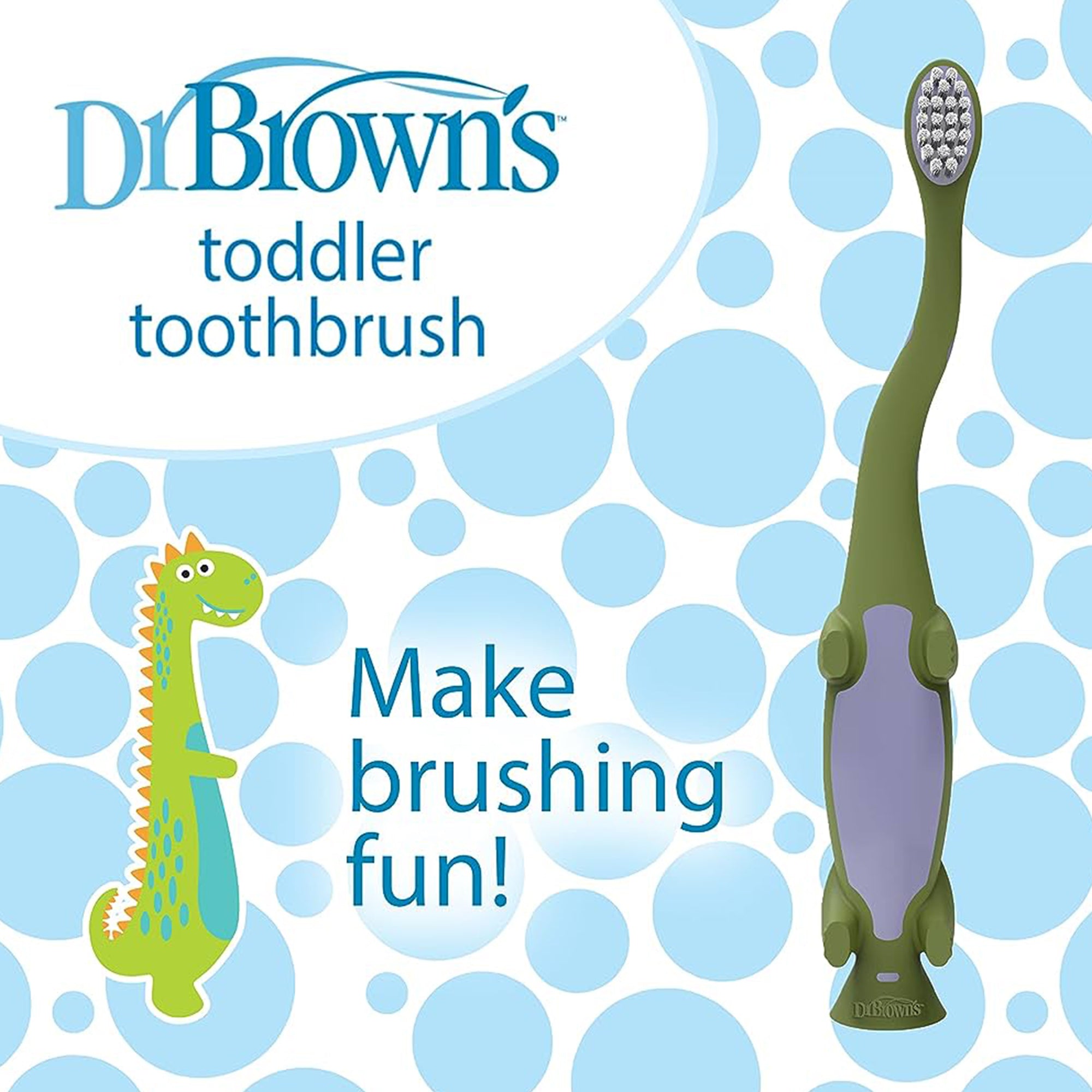 Dr. Brown'S Toddler Toothbrush Dinosaur 1Y to 4Y - DBHG088