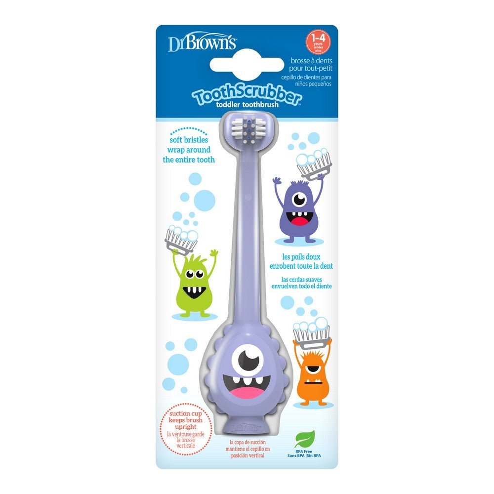 Dr. Brown's Toothscrubber Toddler Toothbrush Monster 1Y to 4Y - DBHG094