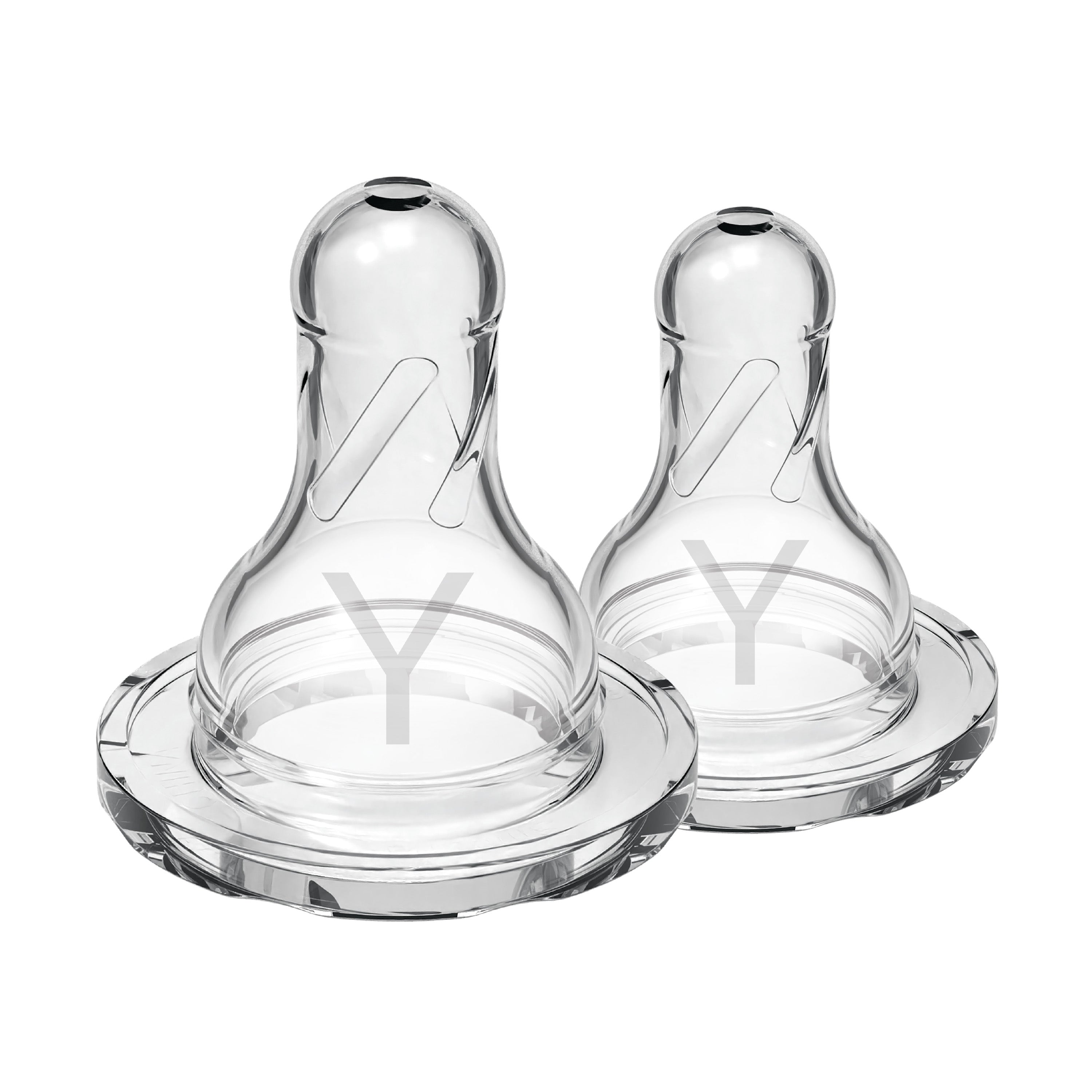 Dr. Brown'S Y - Cut Silicone Narrow Nipple, 2 - Pack Transparent Birth to 3M - DB312 - GBX2