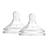 Dr. Brown'S Y - Cut Wide - Neck Silicone Nipple Transparent 9M to 12M - DBWNY201 - GBX