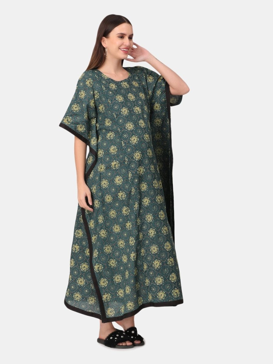 Dragonflies Maternity and Feeding Nighty Kaftan - NW-DRFL-S