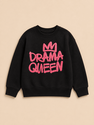 Drama Girl Kids Sweatshirt - 6-7 Years Kids Winter Sweatshirts