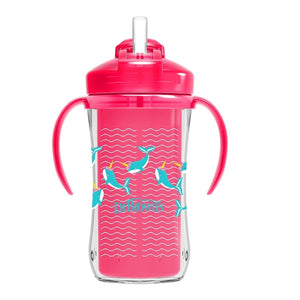 Dr. Browns 10 oz/300 mL Insulated Straw Cup, 1-Pack - Pink - DBTC01201-INTL