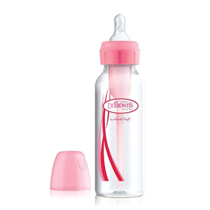 Dr. Browns 8 oz/250 ml PP Narrow Bottle, 1 Pack- Pink - DBSB81305-INA
