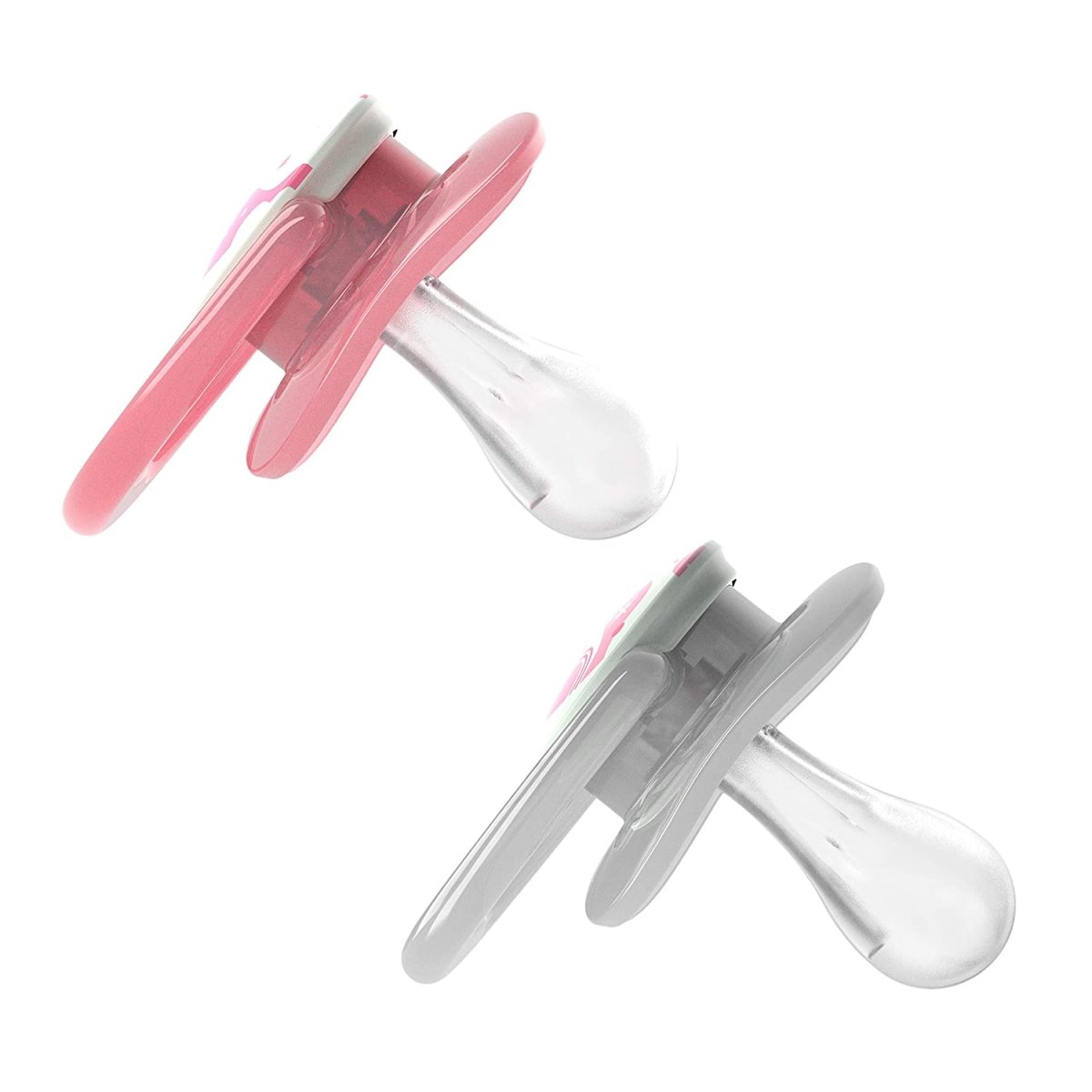 Dr. Browns Advantage Pacifiers, Stage 1, Glow in the Dark, Pack of 2 - Pink - DBPA12003-INTL