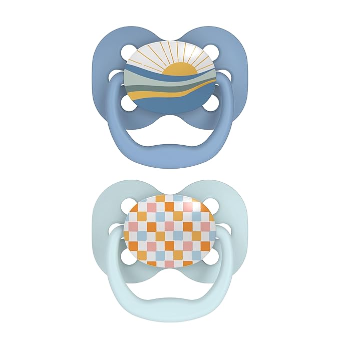 Dr.Brown's Advantage Pacifiers, Stage 1, Pack of 2 - Blue Space - DBPA12002 - INTLX
