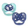 Dr. Browns Advantage Pacifiers, Stage 1, Pack of 2 - Blue Space - DBPA12002-INTLX