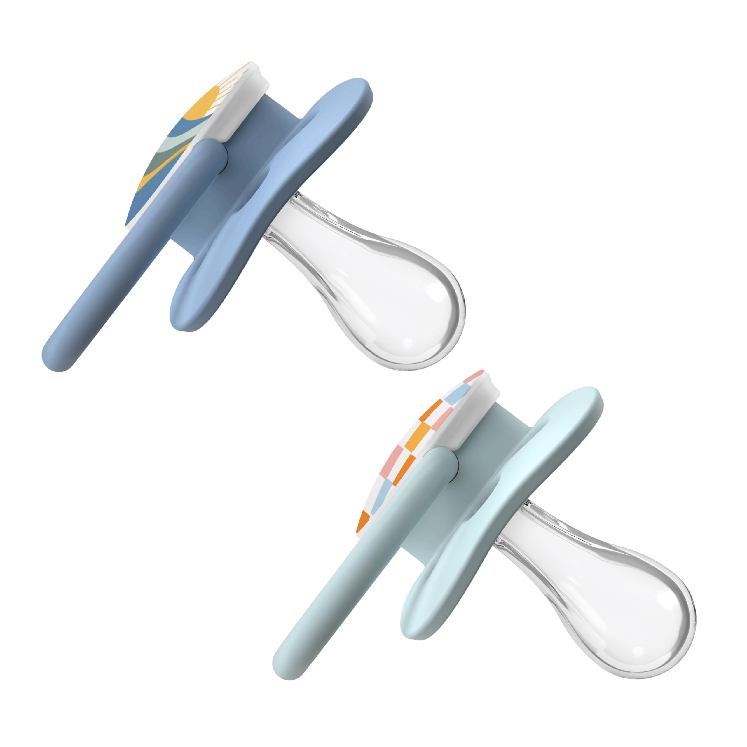 Dr.Brown's Advantage Pacifiers, Stage 1, Pack of 2 - Blue Space - DBPA12002 - INTLX